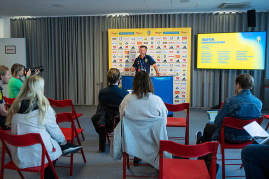 Head coach Peter Gerhardsson of the Swedish women's