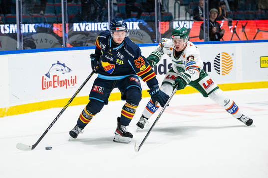 Djurgårdens David Blomgren och Kristianstads Fred Nilsson