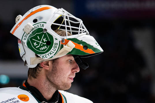 Kristianstads målvakt Filip Larsson