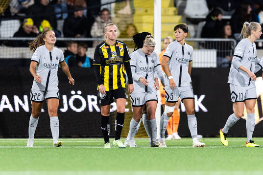 Josefine Rybrink of Häcken looks dejected
