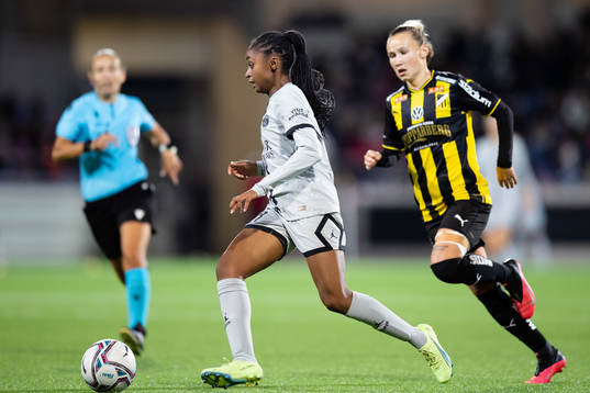 Laurina Fazer of Paris Saint Germain and Marika Bergman
