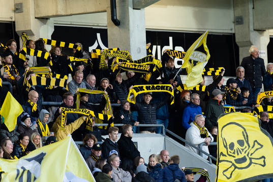 Spectators in the stands
