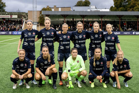 The starting eleven of FC Rosengård