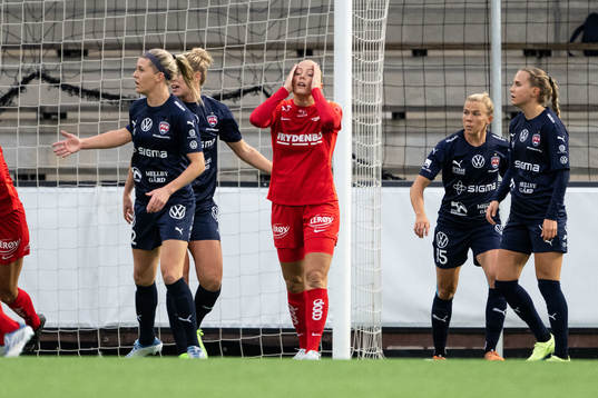 Guro Bergsvand of Brann looks dejected
