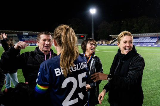 Chairman Håkan Wifvesson, Club manager Jenny Damgaard,