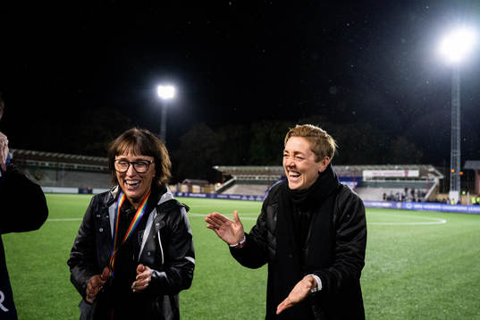 Club manager Jenny Damgaard and sports director Therese