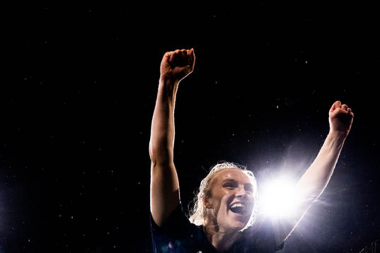 Fiona Brown of FC Rosengård celebrate