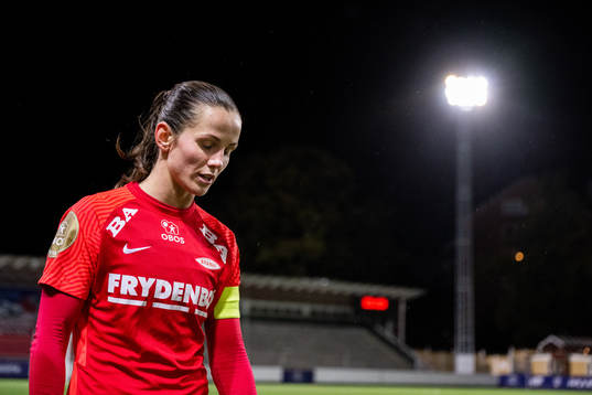 Tuva Hansen of Brann looks dejected