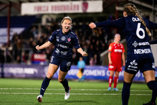 Mimmi Larsson of FC Rosengård celebrates