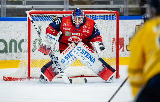 Västerviks målvakt Emil Kruse