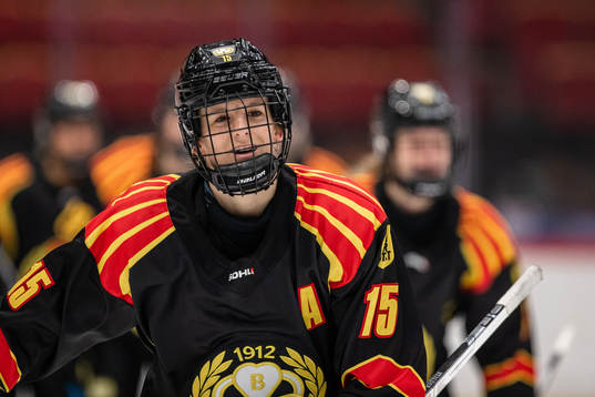 Brynäs Lara Stalder jublar