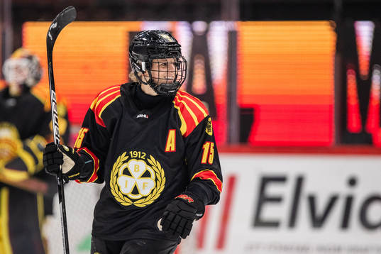 Brynäs Lara Stalder jublar