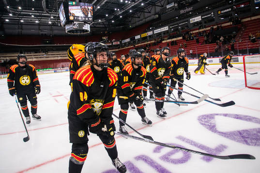 Brynäs spelare jublar