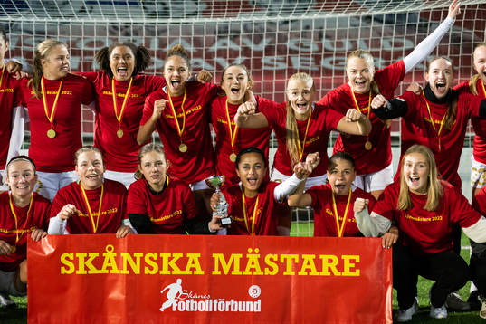 Rosengårds spelare jublar