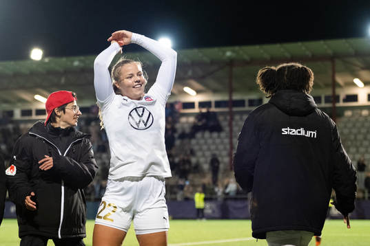 Rosengårds Tilde Björklund jublar