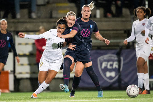 Rosengårds Maria Said och Malmö FFs Rebecka Holm