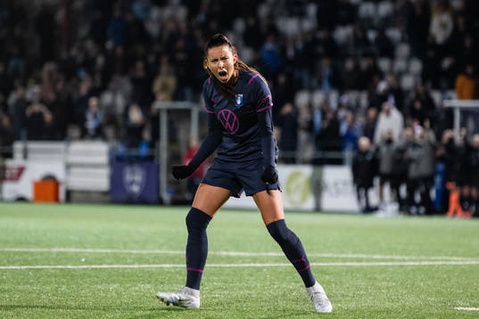 Malmö FFs Malin Gunnarsson jublar