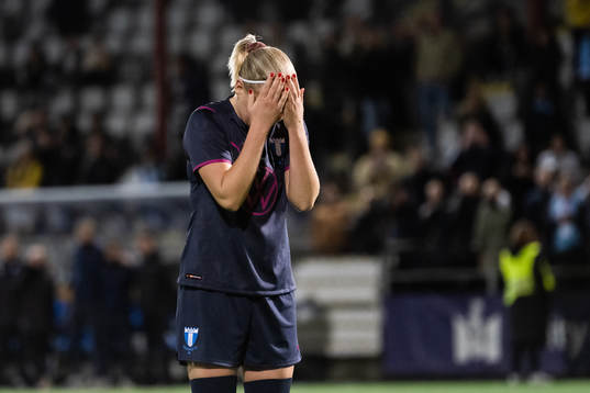 Malmö FFs Rebecka Holm deppar