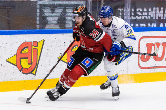 Örebros Emil Larsson och Leksands Lian Bichsel