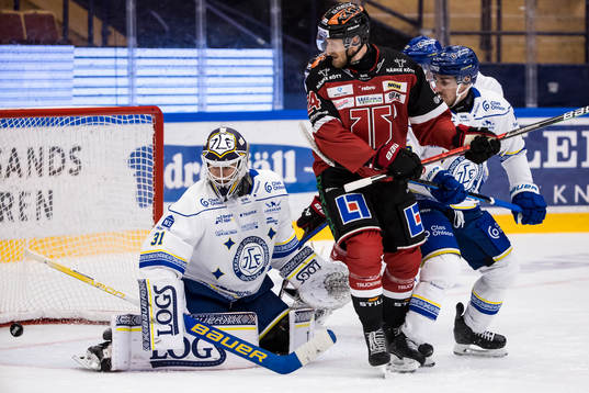 0-1 bakom Leksands målvakt Kasimir Kaskisuo  och Örebros