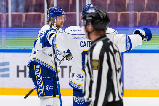 Leksands Anton Lindholm jublar