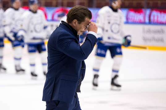 Leksands tränare Björn Hellkvist deppar