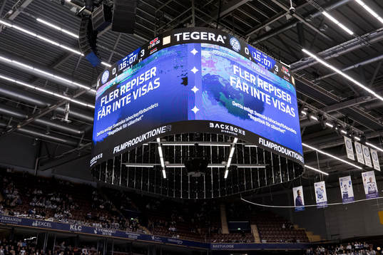 Jumbotron i Tegera Arena