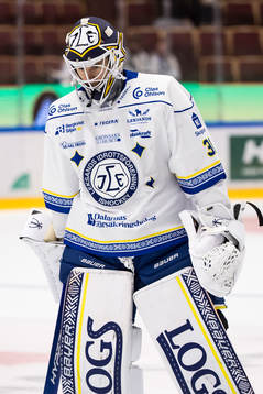 Leksands målvakt Kasimir Kaskisuo deppar