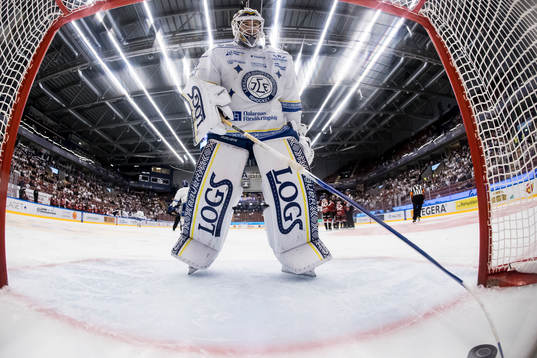 Leksands målvakt Kasimir Kaskisuo deppar