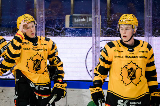 Skellefteås Sebastian Kjellen och Linus Bryngelsson
