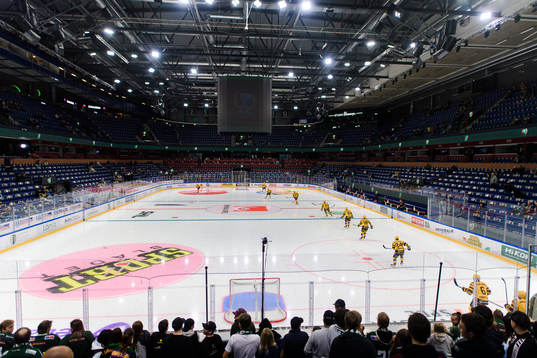 Skellefteås spelare åker ut på isen