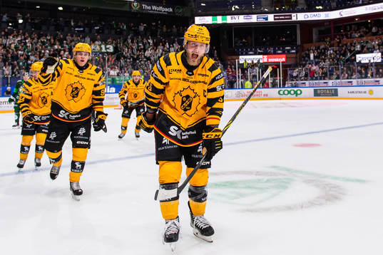 Skellefteås Oscar Möller jublar