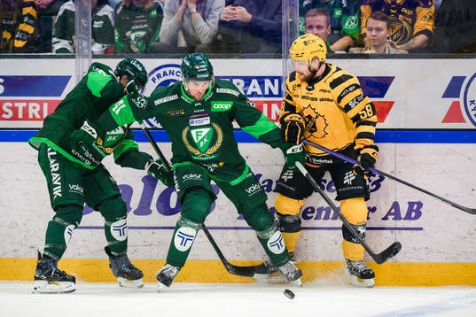 Färjestads Henrik Björklund och Skellefteås Oskar Nilsson