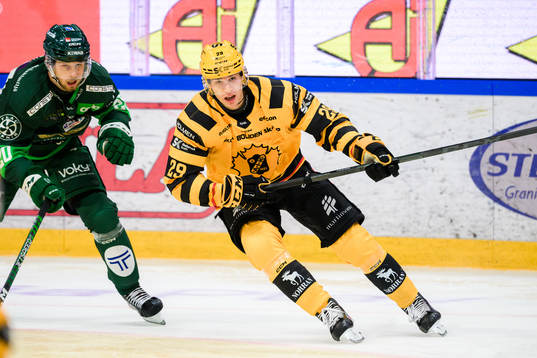 Färjestads Marcus Westfält och Skellefteås Albin Sundsvik