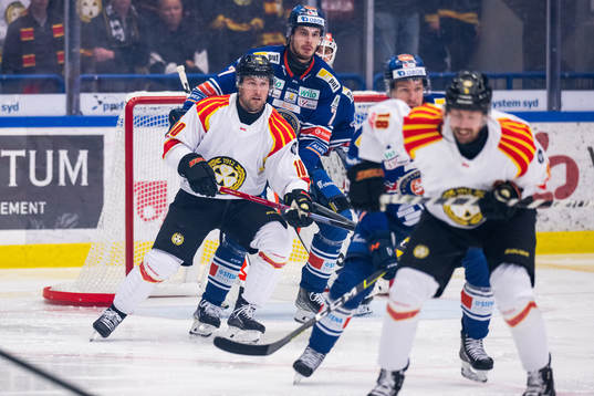 Brynäs Johan Larsson och Växjös Hardy Häman Aktell