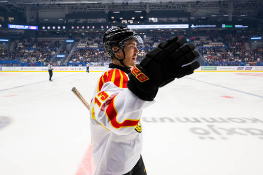 Brynäs Samuel Johannesson jublar