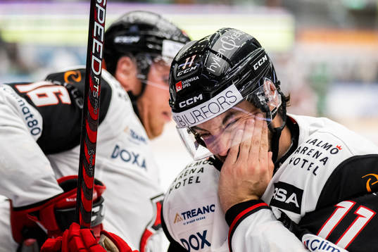 Malmö Redhawks Markus Lauridsen har ont