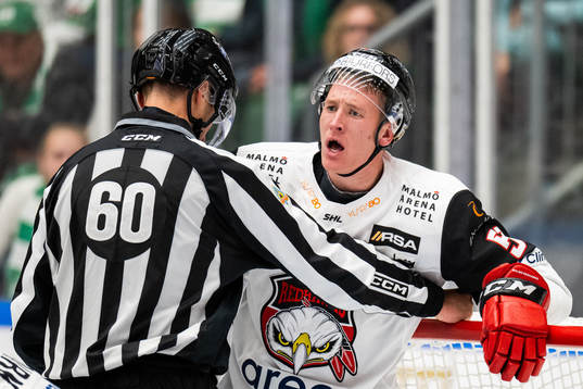 Malmö Redhawks Emil Sylvegård reagerar