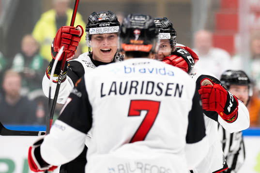 Malmö Redhawks Fredrik Händemark och Adam Ollas Mattsson