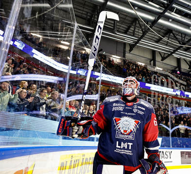 uLinköpings målvakt Marcus Högberg jublar nder