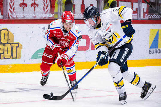 Timrås Anton Wedin och HV71s Victor Sjöholm