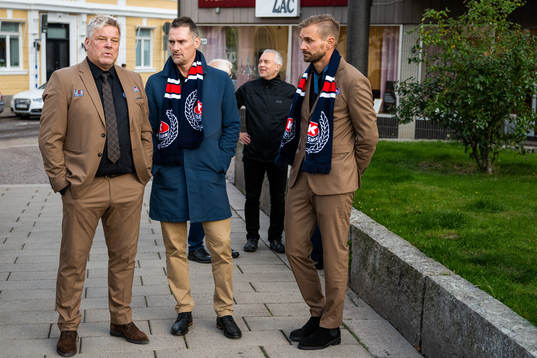 Oskarshamns sportchef Thomas Fröberg, ordförande Johan