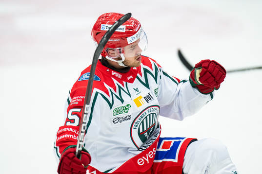 Frölundas Filip Johansson jublar