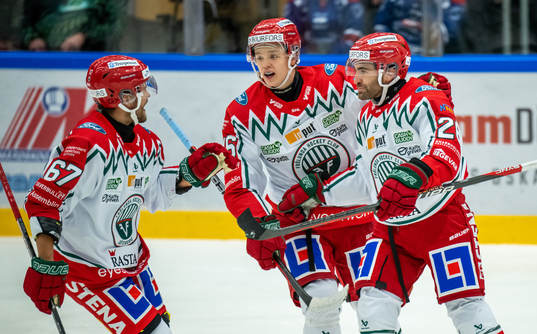 Frölundas Anthony Greco jublar