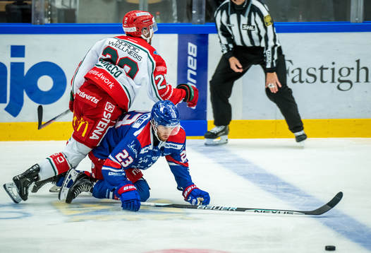 Frölundas Anthony Greco och Oskarshamns Blaine Byron