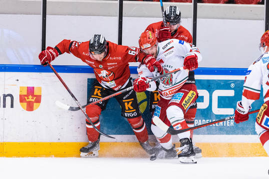 Vita Hästens Rasmus Kahilainen och Modos Josef Ingman