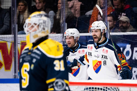 Djurgårdens Ludvig Rensfeldt jublar