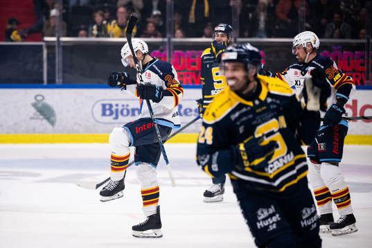 Djurgårdens Marcus Kruger jublar