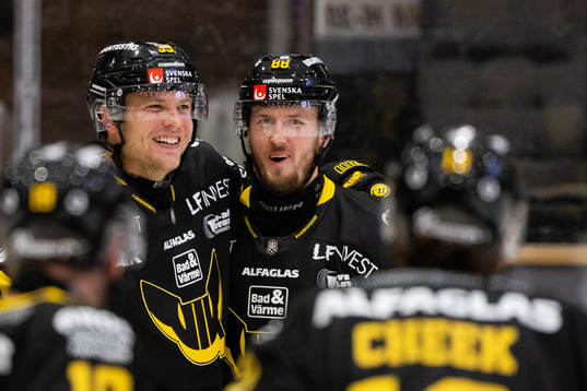 Västerås Oliver Bohm och Jesper Kokkonen jublar