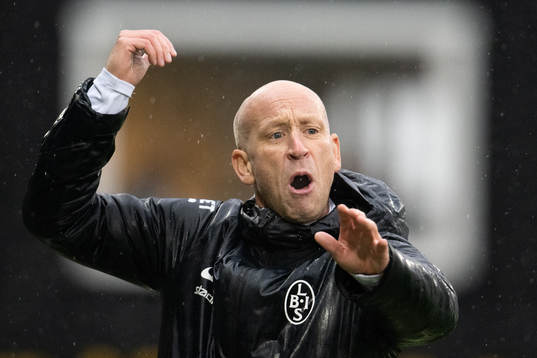 Landskronas tränare Billy Magnusson agerar
